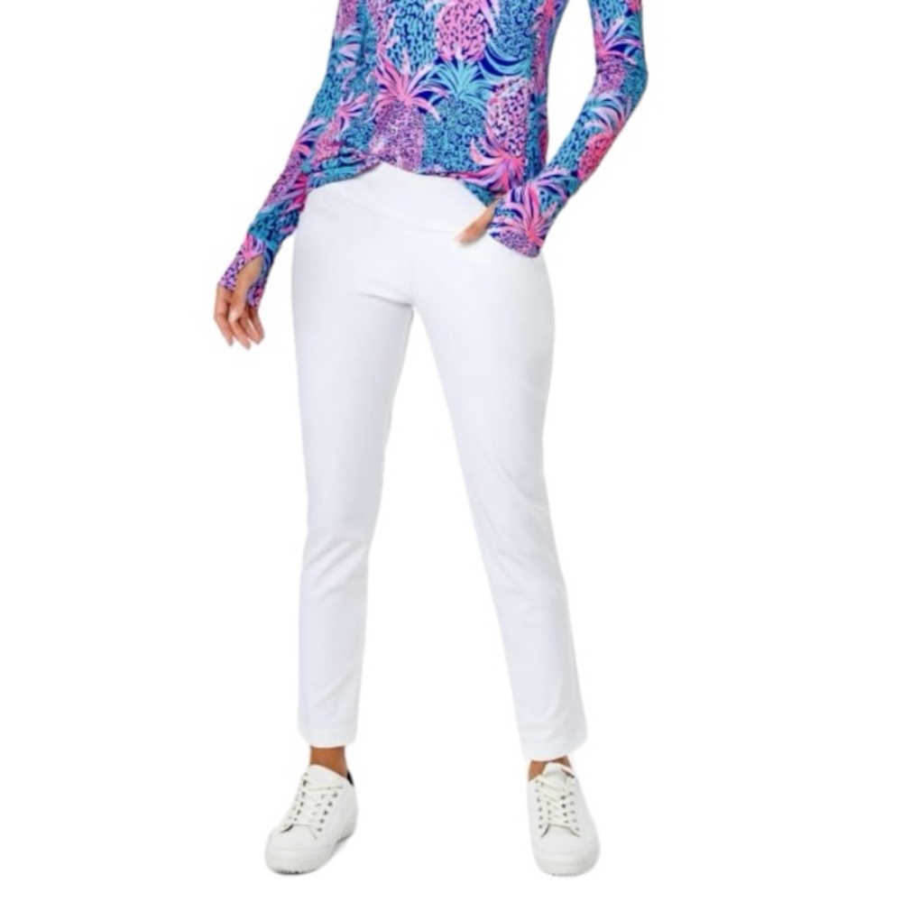 LILLY PULITZER UPF 50+ Corso Pant Resort White NEW